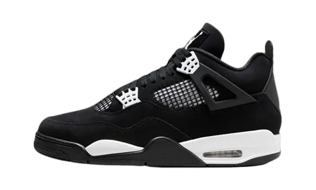 Jordan retro 4 blancas y negras