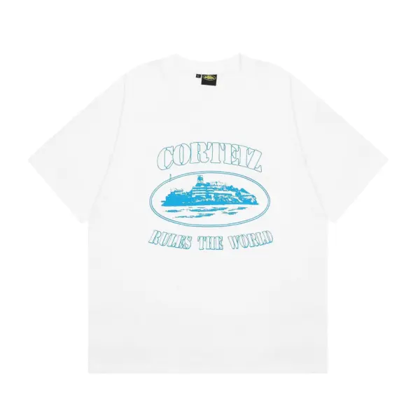 Alcatraz White Blue T-shirt