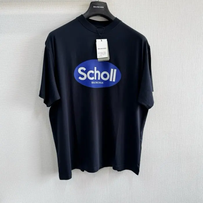 Balenciaga Balenciaga 25fw Scholl Monogram T-Shirt Black – DeluxeSide