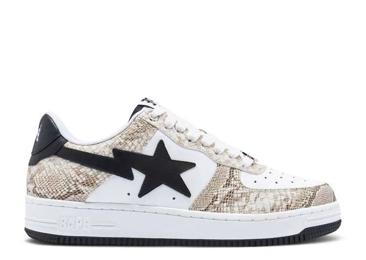 BAPESTA ‘BEIGE SNAKESKIN’