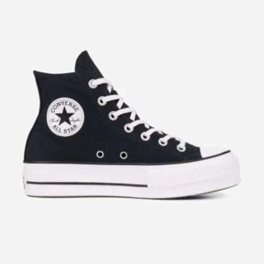 Converse All Star- Negras Altas Plataforma