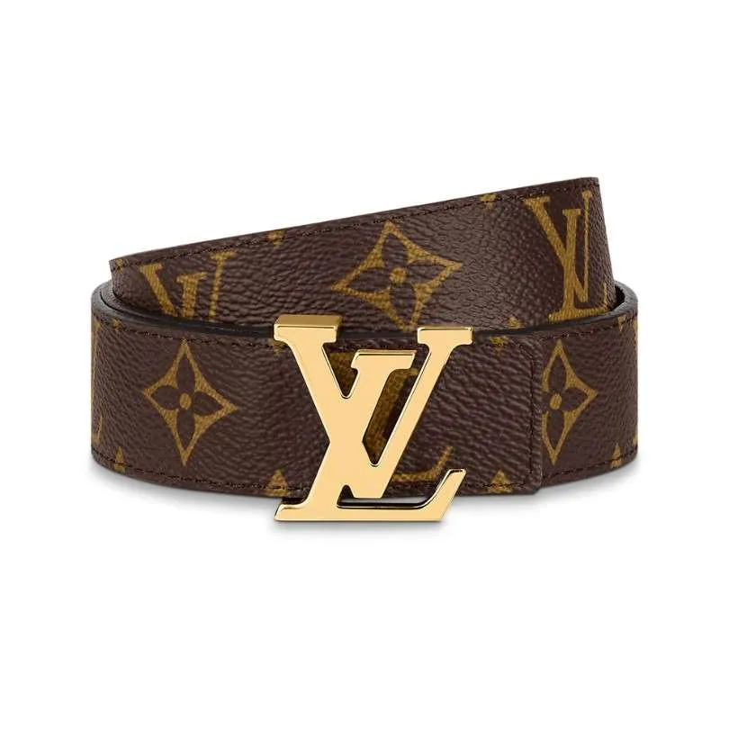 LV Initiales 40mm Belt Brown