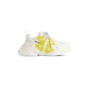 Men’s Triple S Tape Type Sneaker in White/yellow