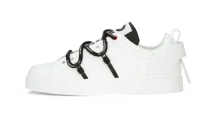 Portofino sneakers in calfskin and patent leather White