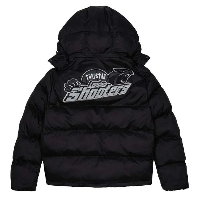 Shooters Hooded Black Reflective Puffer