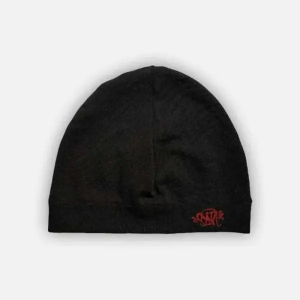 Synaworld Winter Black Red Beanie