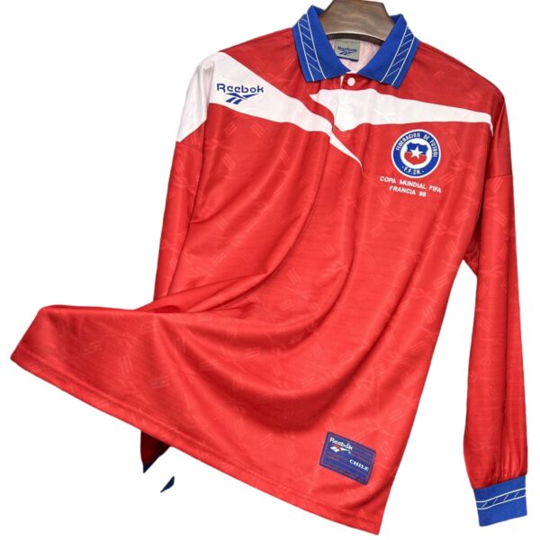 Camiseta Chile 1998 Local – Manga Larga