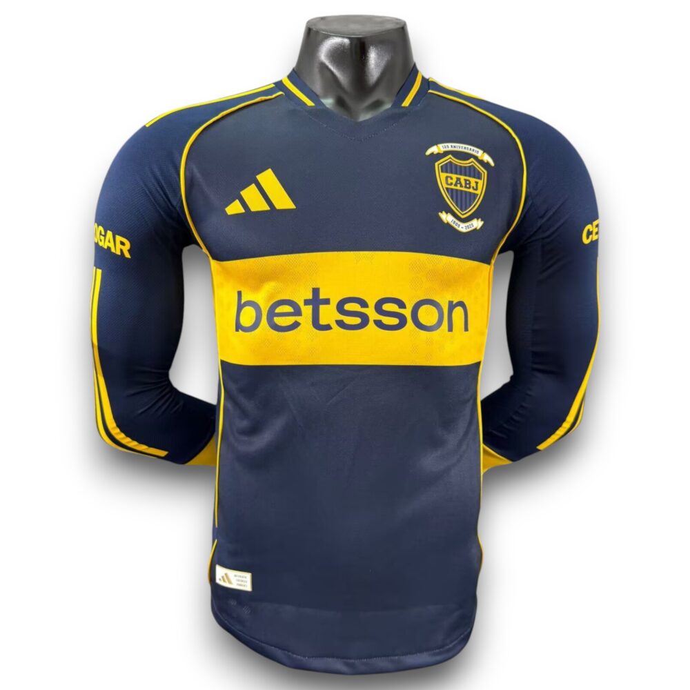 Camiseta Boca Juniors 2025-2026 Local Manga Larga – Version Pro Player
