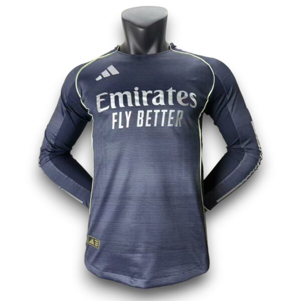 Camiseta Real Madrid 2025-2026 Visitante Manga Larga – Version Pro Player