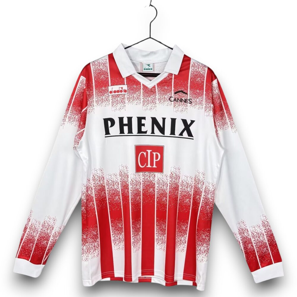 8b4c8d43.jpg Camiseta AS Cannes 1991-1992 Local Manga Larga