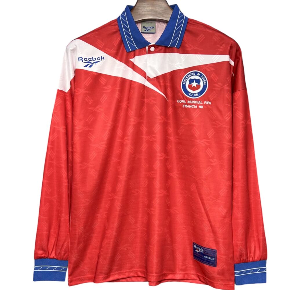 Camiseta Chile 1998 Local – Manga Larga