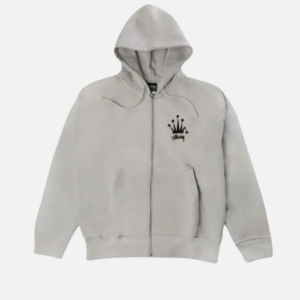 Stüssy Grey Crown Print Hoodie