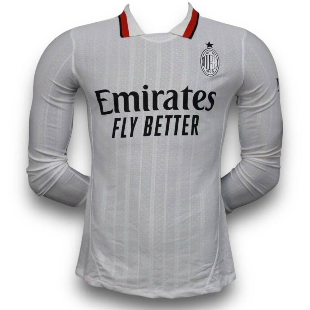 Camiseta Milán 2024-2025 Visitante Manga Larga – Versión Pro Player