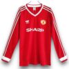 Camiseta Manchester United 1986-1988 Local Manga Larga