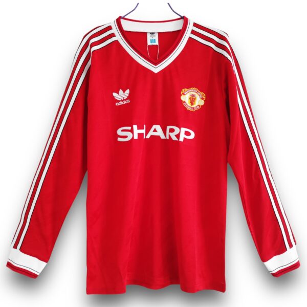 Camiseta Manchester United 1986-1988 Local Manga Larga