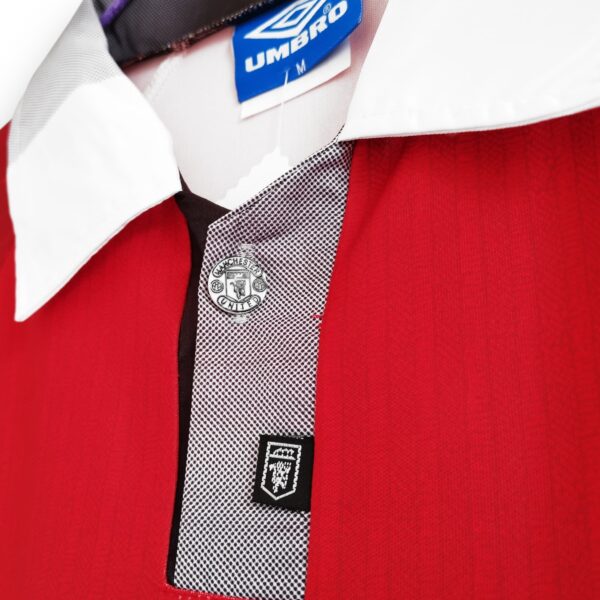 Camiseta Manchester United 1996-1997 Local Manga Larga