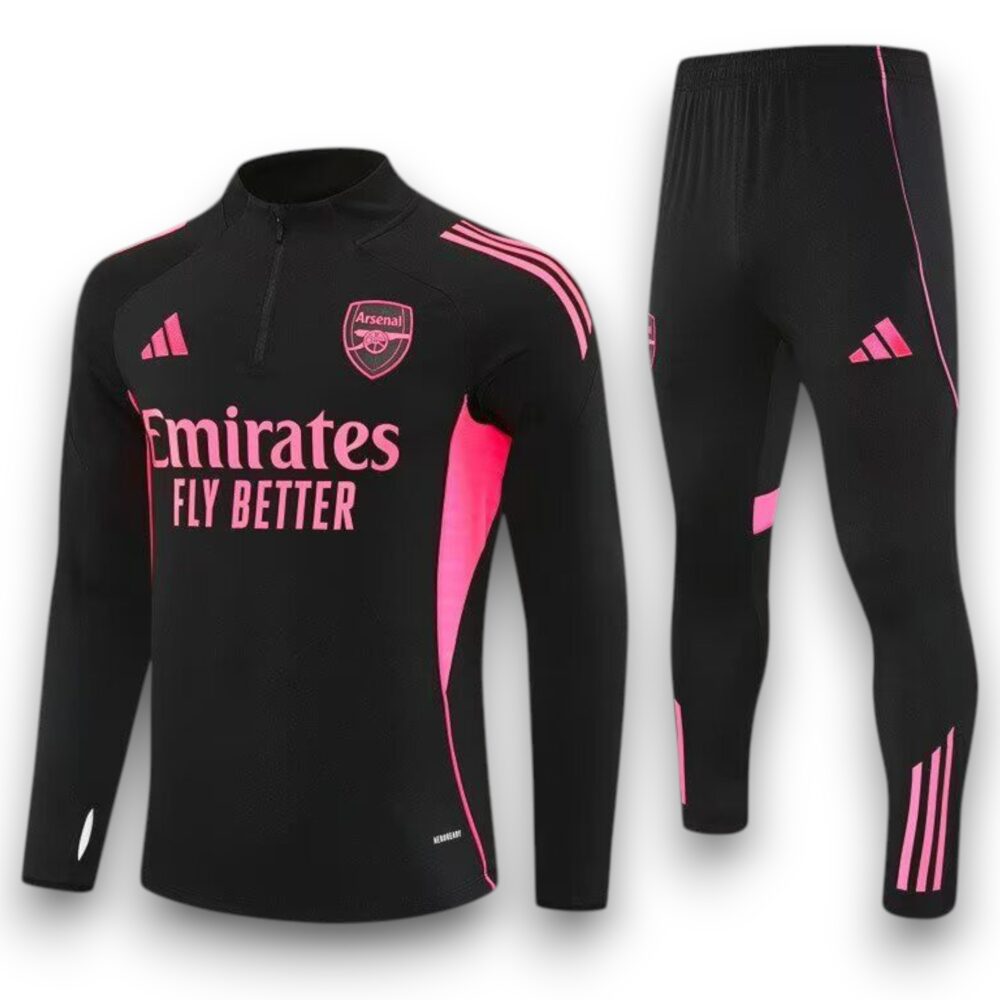 Chándal Arsenal 2025-2026 Black Pink – Entrenamiento