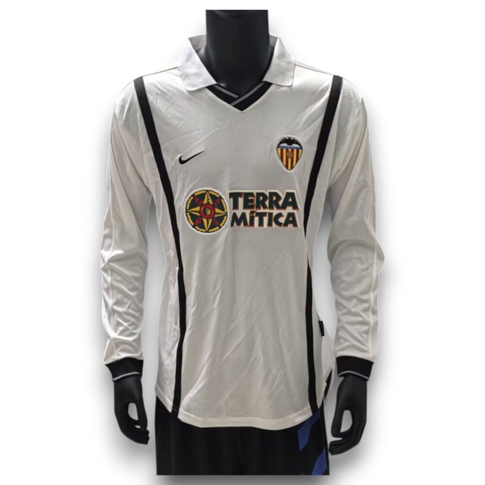 Camiseta Valencia CF 2000-2001 Local Manga Larga