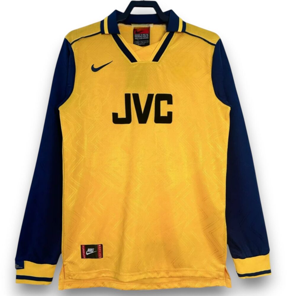 Camiseta Arsenal 1996-1997 Visitante Manga Larga