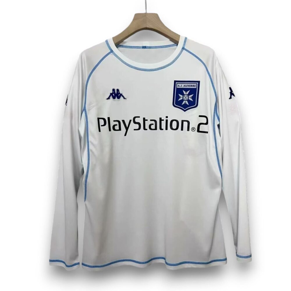 Camiseta Jc Auxerre 2003-2004 Local Manga Larga
