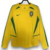 Camiseta Brasil 2002 Local Manga Larga