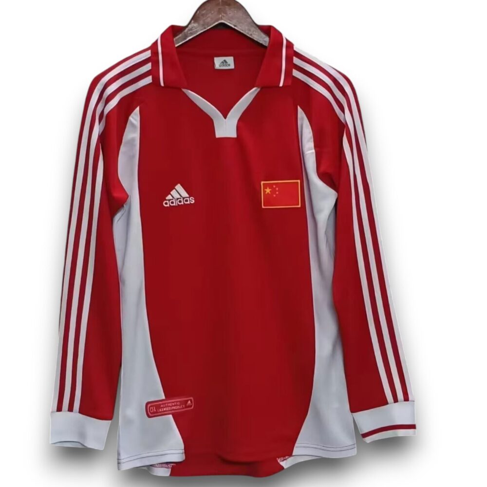 Camiseta China 2000-2001 Local Manga Larga