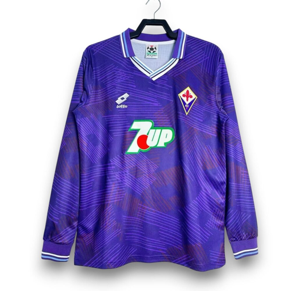 Camiseta AC Fiorentina 1992-1993 Local Manga Larga