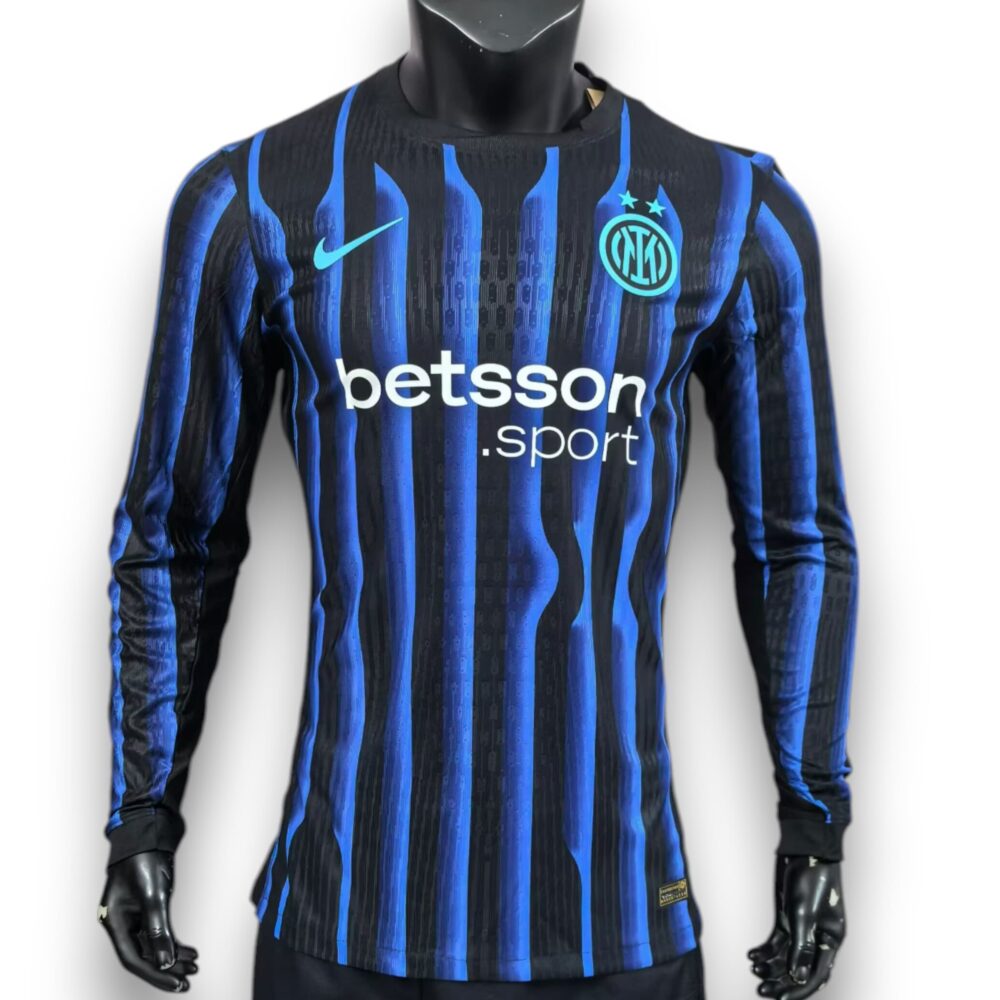 Camiseta Inter de Milán 2025-2026 Local Manga Larga – Versión Pro Player