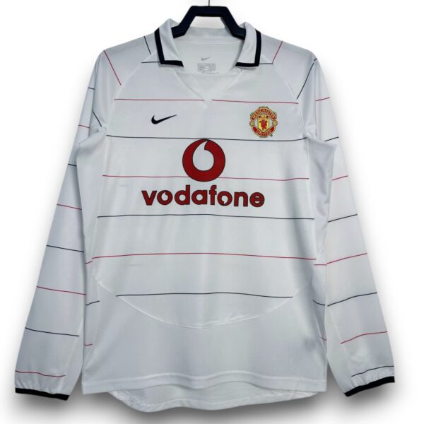 Camiseta Manchester United 2003-2005 Visitante Manga Larga