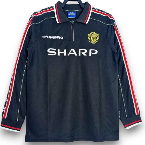 Camiseta Manchester United 1998-1999 Alternativa Manga Larga