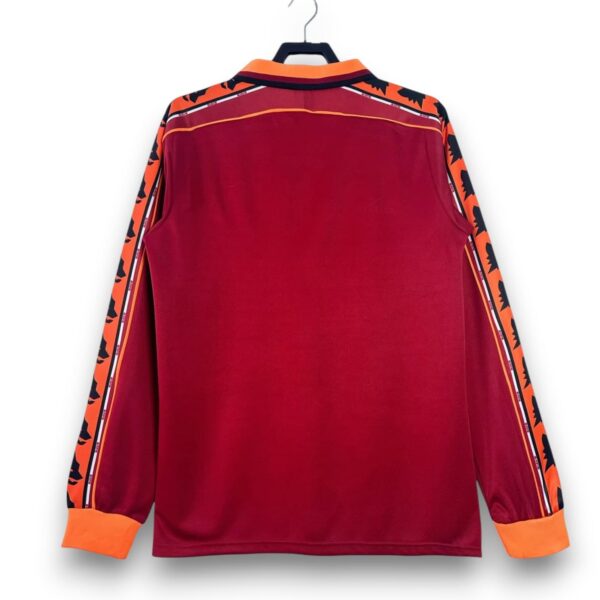 Camiseta AS Roma 1998-1999 Local Manga Larga