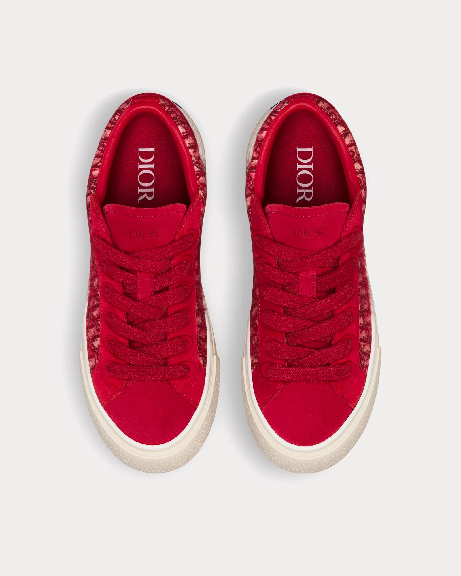 Dior B33 Oblique Mohair & Suede Red - Imagen 2