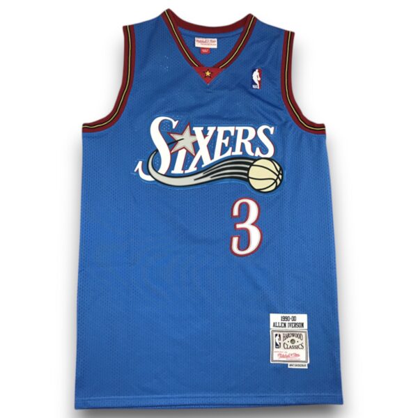 Camiseta NBA Philadelphia 76ers, Allen Iverson – Mitchell & Ness Blue