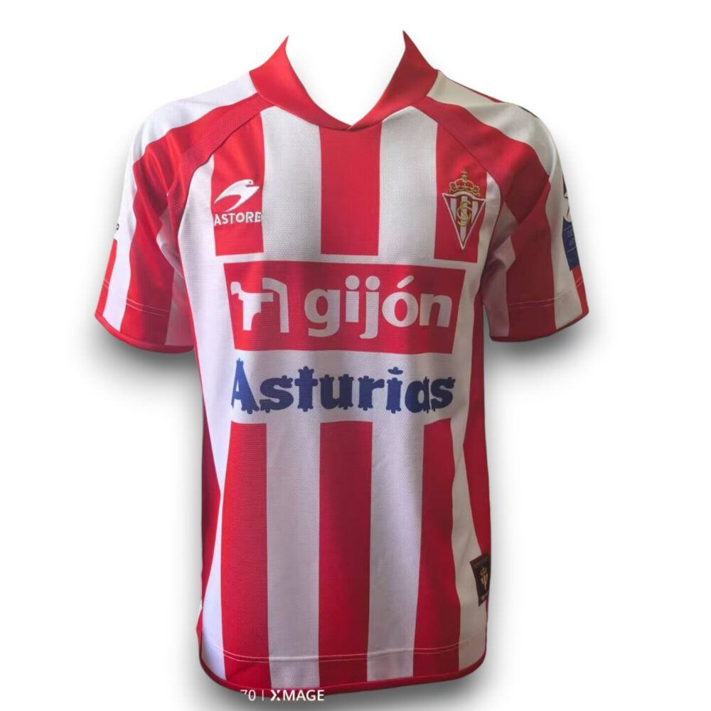 Camiseta Sporting Gijon 2008-2009 Local