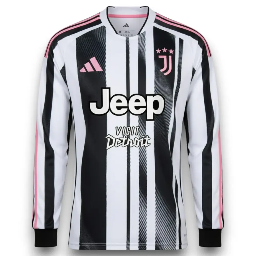 Camiseta Juventus 2025-2026 Local Manga Larga