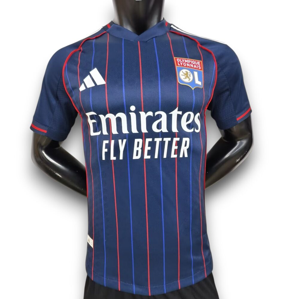 Camiseta Olympique de Lyon 2025-2026 Visitante – Version Pro Player