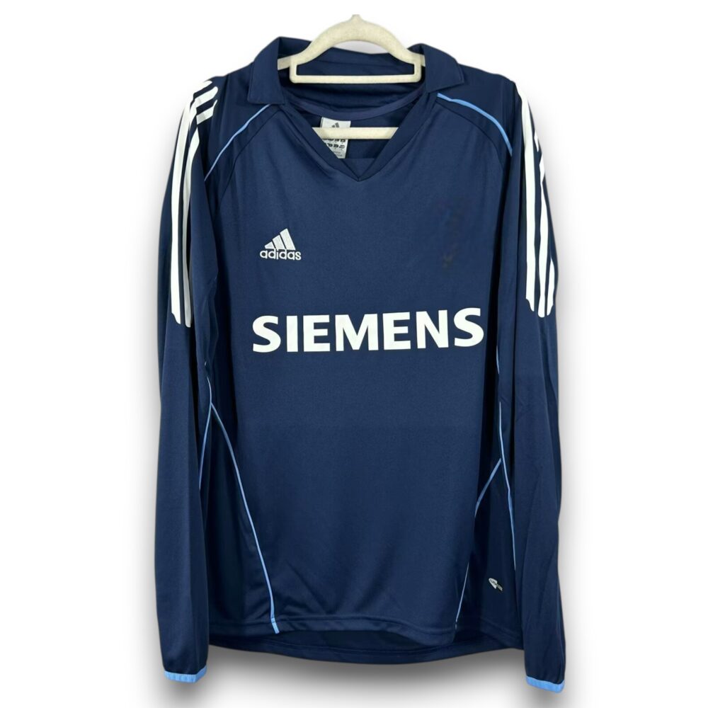 Camiseta Real Madrid 2005-2006 Visitante Manga Larga