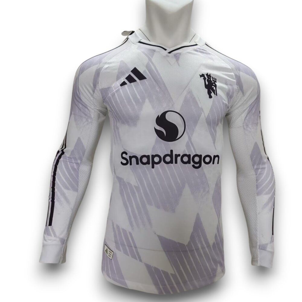 Camiseta Manchester United 2025-2026 Visitante Manga Larga – Version Pro Player