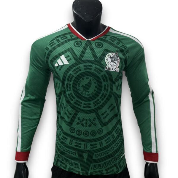 mexico-26-home-long-sleeve-player-version-2.jpg Camiseta México 2025-2026 Local Manga Larga – Version Pro Player