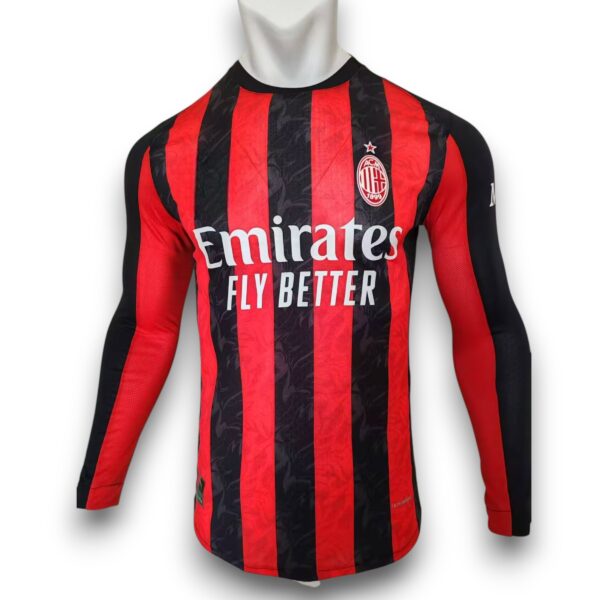 Camiseta Milan 2025-2026 Local Manga Larga – Version Pro Player
