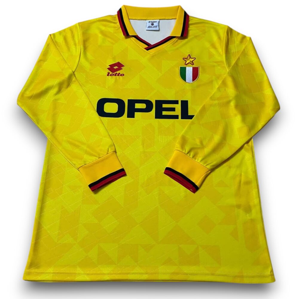 Camiseta AC Milan 1994-1995 Alternatva Manga Larga