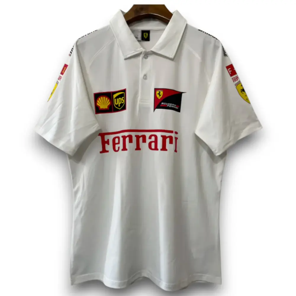 Polo Ferrari F1 2025-2026 Scuderia White | Colección Paddock