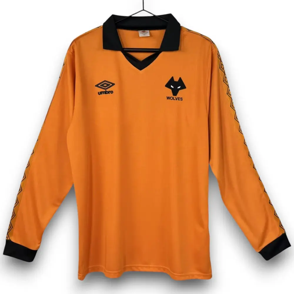 Camiseta Wolves 1980-1981 Local Manga Larga