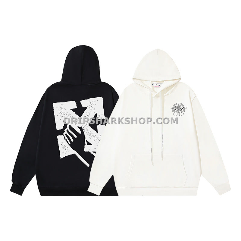 04ac51d0-1 OFF WHITE Hoodie - Blanco