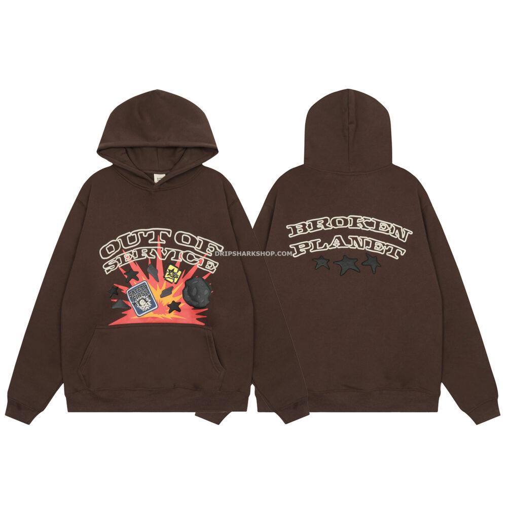 BROKEN PLANET Hoodie - Marrón