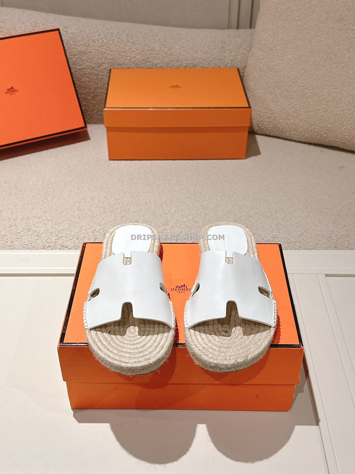 Sandalias Hermes - Blanco - Imagen 2
