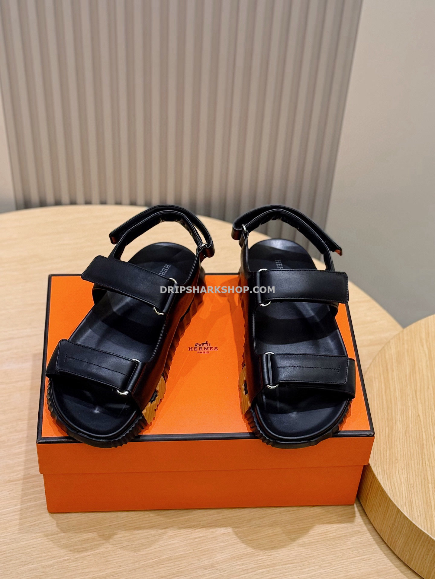 Sandalias Hermes - Negro - Imagen 2