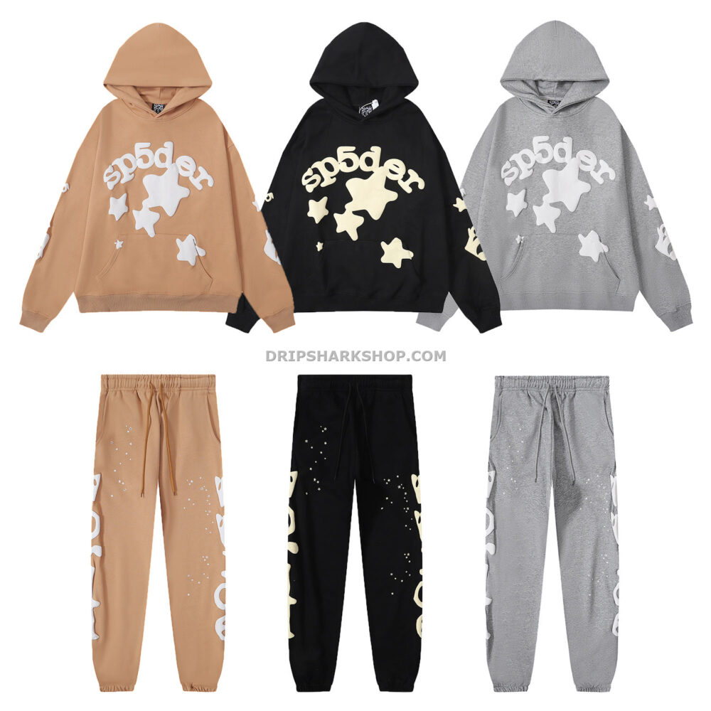 Sp5der Tracksuit - Negro