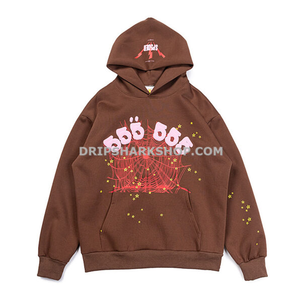 SP5DER Hoodie - Marrón