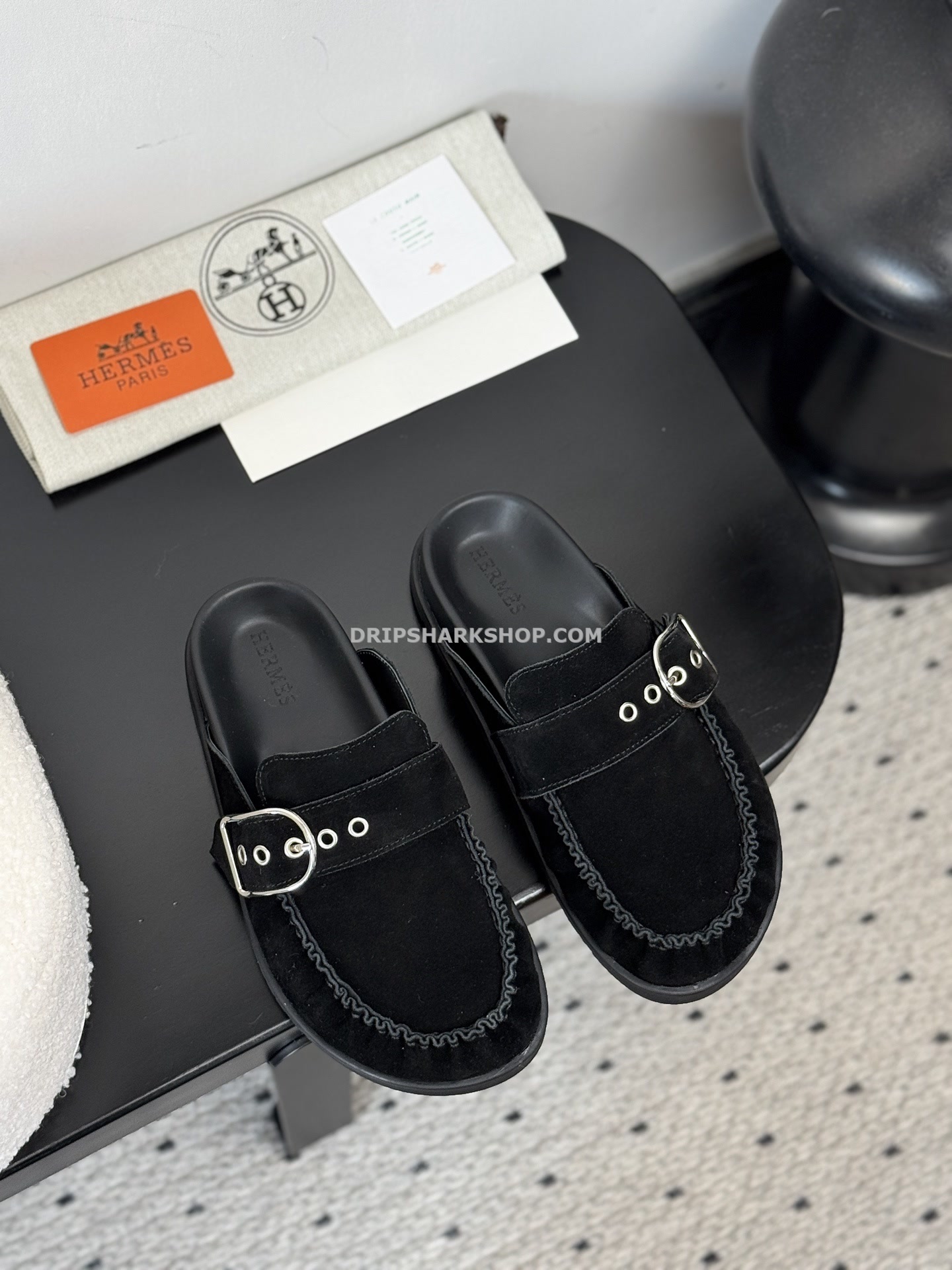Sandalias Hermes - Negro - Imagen 2